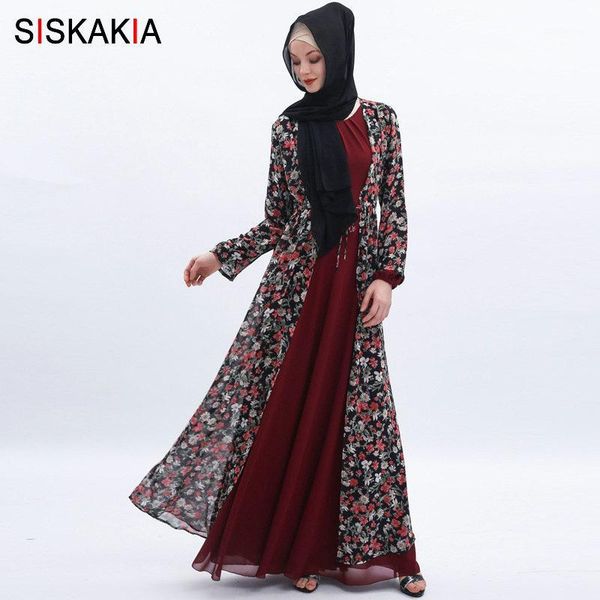 siskakia summer 2019 floral outside robes muslim women chiffon kimono cardigan abaya burgundy thin arabian gowns self belted1, Red
siskakia summer 2019 floral outside robes muslim women chiffon kimono cardigan abaya burgundy thin arabian gowns self belted1, Red