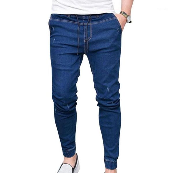 men's jeans plus size men jogger skinny pants elastic waist pencil denim trousers clothing1, Blue
men's jeans plus size men jogger skinny pants elastic waist pencil denim trousers clothing1, Blue