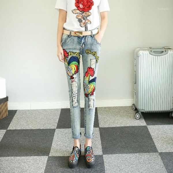 new arrivals fashion sequins jeans women skinny denim pants high waist ripped stretch women casual jeans slim pencil1, Blue
new arrivals fashion sequins jeans women skinny denim pants high waist ripped stretch women casual jeans slim pencil1, Blue