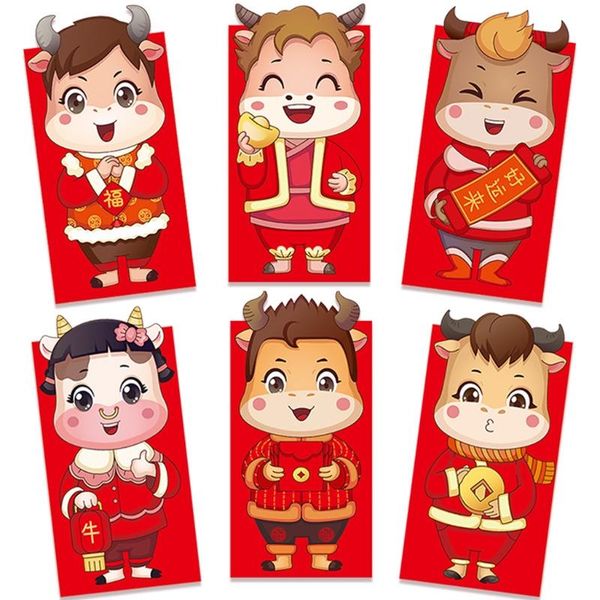 greeting cards 6pcs/set chinese year red money envelopes of the ox cartoon cash bag e56e
greeting cards 6pcs/set chinese year red money envelopes of the ox cartoon cash bag e56e