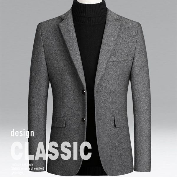 2020 large thick size mixed men's wool coat warm winter solid casual 4xl jacket, White;black
2020 large thick size mixed men's wool coat warm winter solid casual 4xl jacket, White;black