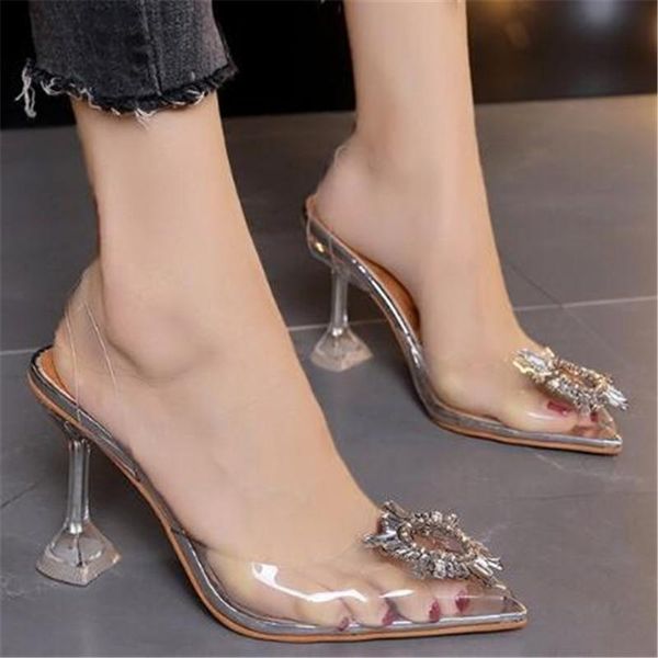 sandals women 2021 transparent high heels pointed toe slip-on wedding party brand fashion shoes for lady thin, Black
sandals women 2021 transparent high heels pointed toe slip-on wedding party brand fashion shoes for lady thin, Black