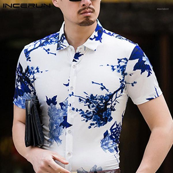 vintage floral printed men shirt lapel short sleeve chemise 2020 chinese style casual street summer mens shirts s-5xl incerun1, White;black
vintage floral printed men shirt lapel short sleeve chemise 2020 chinese style casual street summer mens shirts s-5xl incerun1, White;black