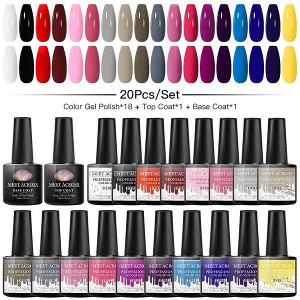 nail art kits 10/20pcs/lot gel polish set with base coat glitter color semi permanent uv led varnish soak off lacquers
nail art kits 10/20pcs/lot gel polish set with base coat glitter color semi permanent uv led varnish soak off lacquers