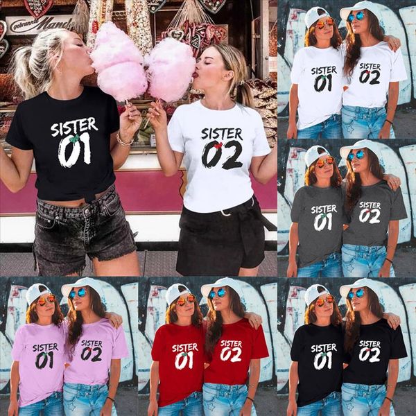 fashioin women sister t shirt 01 02 print friend tshirt sister outfit short sleeve summer harajuku tee camiseta mujer, White
fashioin women sister t shirt 01 02 print friend tshirt sister outfit short sleeve summer harajuku tee camiseta mujer, White