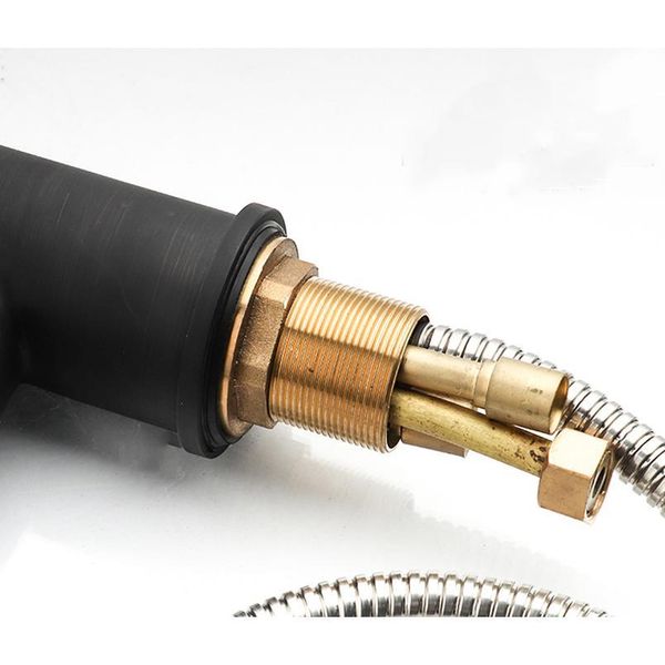 black spring pull-down chrome brass kitchen faucet pipe double swivel 360 hand shower cold mixer kitchen fauce qylmog
black spring pull-down chrome brass kitchen faucet pipe double swivel 360 hand shower cold mixer kitchen fauce qylmog