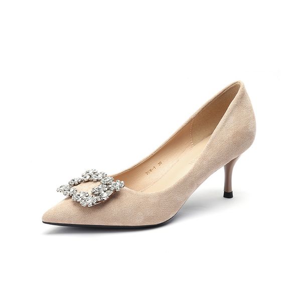 2021 new korean-thin autumn pointy strass square buckle shallow mouth shoes vzrk, Black
2021 new korean-thin autumn pointy strass square buckle shallow mouth shoes vzrk, Black