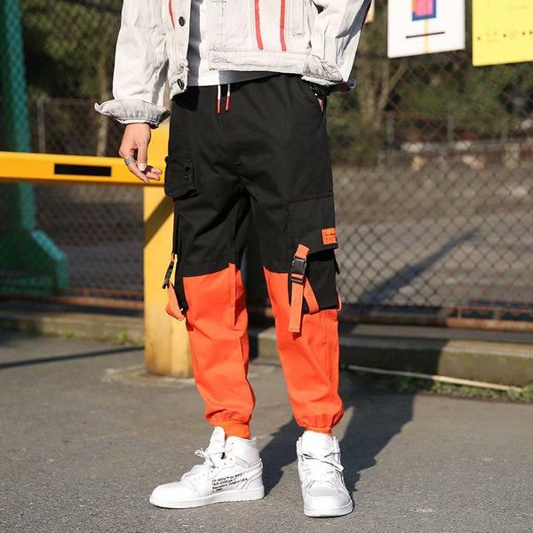 prowow 2021 spring new casual fashion loose nine-point pants men's multi-pocket overalls hong kong style elastic harem pants, Black
prowow 2021 spring new casual fashion loose nine-point pants men's multi-pocket overalls hong kong style elastic harem pants, Black