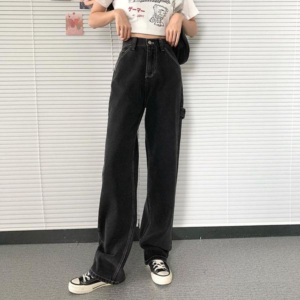high waist black gray jeans women fashion ins straight jean for womans casual denim pants streetwear white lines mom jeans 2020, Blue
high waist black gray jeans women fashion ins straight jean for womans casual denim pants streetwear white lines mom jeans 2020, Blue