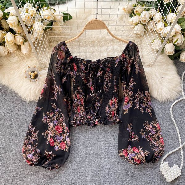 2021 new singiny feminine chiffon floral printing spring turtleneck square puff short rope ruched sweaters l5xi, White
2021 new singiny feminine chiffon floral printing spring turtleneck square puff short rope ruched sweaters l5xi, White