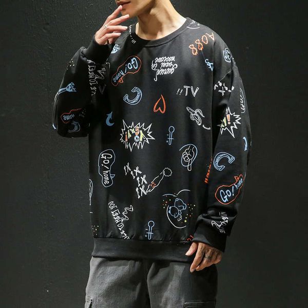 men's sweater printed fashion brand long sleeve t-shirt crew neck autumn 2020 new student casual loose large men's wear, Black
men's sweater printed fashion brand long sleeve t-shirt crew neck autumn 2020 new student casual loose large men's wear, Black