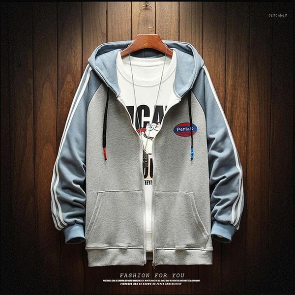 men's jackets spring 2021 korean version casual hooded jacket students sport fashion patchwork1, Black;brown
men's jackets spring 2021 korean version casual hooded jacket students sport fashion patchwork1, Black;brown