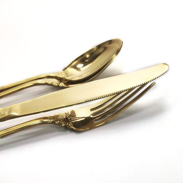 8pcs/set dinnerware gold reusable travel cutlery set camp utensils set with stainless steel spoon fork straw porta jllczw
8pcs/set dinnerware gold reusable travel cutlery set camp utensils set with stainless steel spoon fork straw porta jllczw