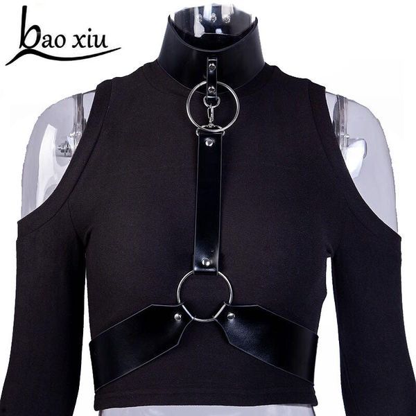 new vintage punk rock halterneck choker leather harness body bondage cage belts corset waist belt straps suspenders belt, Black;brown
new vintage punk rock halterneck choker leather harness body bondage cage belts corset waist belt straps suspenders belt, Black;brown