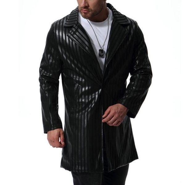 men's fur & faux 2021 autumn leather clothing large size long pu suit collar jacket fashion casual black coat stage singer costumes
men's fur & faux 2021 autumn leather clothing large size long pu suit collar jacket fashion casual black coat stage singer costumes