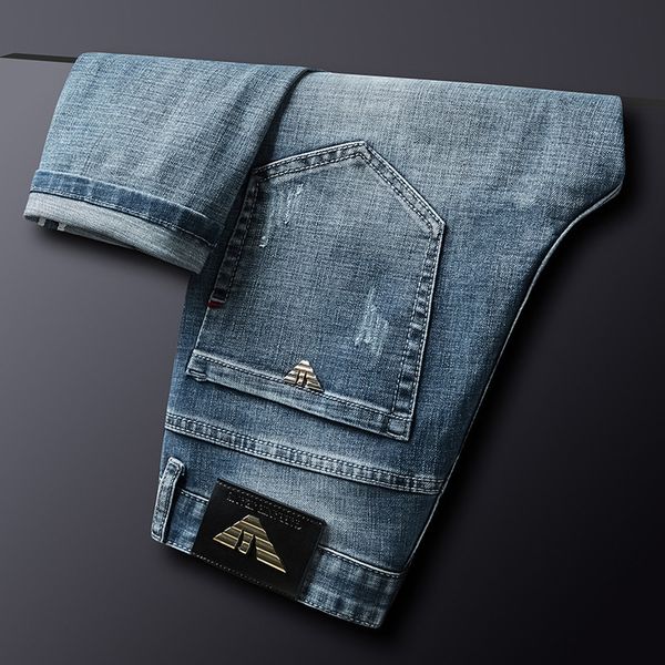 autumn cotton breech of thin elastic men italy eagle summer fashion pants classic male jeans, Blue
autumn cotton breech of thin elastic men italy eagle summer fashion pants classic male jeans, Blue