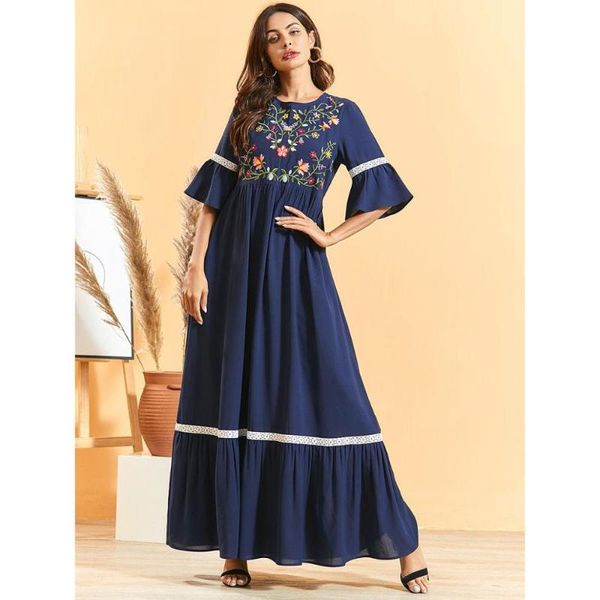 ethnic clothing women floral embroidery maxi robe summer flare short sleeve dress slim waist ramadan kaftan eid abaya islamic muslim dubai g, Red
ethnic clothing women floral embroidery maxi robe summer flare short sleeve dress slim waist ramadan kaftan eid abaya islamic muslim dubai g, Red