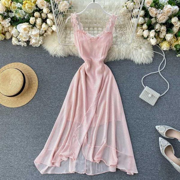 ftlzz polka dot ruffles dress women v neck sleeveless camis dress ladies summer elegant vestidos slim waist beach dresses1, Black;gray
ftlzz polka dot ruffles dress women v neck sleeveless camis dress ladies summer elegant vestidos slim waist beach dresses1, Black;gray