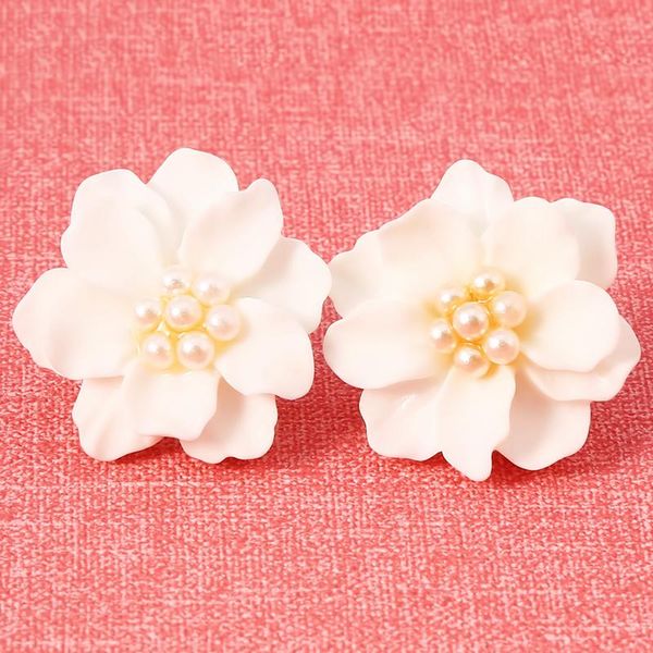 stud boho cute flower earrings for women korean jewelry kids girls gifts fashion earring boucles de mujer 2021, Golden;silver