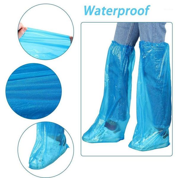 20 pairs rain protective high shoe cover blue disposable waterproof outdoor boot anti slip dust resistant1, White;pink
20 pairs rain protective high shoe cover blue disposable waterproof outdoor boot anti slip dust resistant1, White;pink