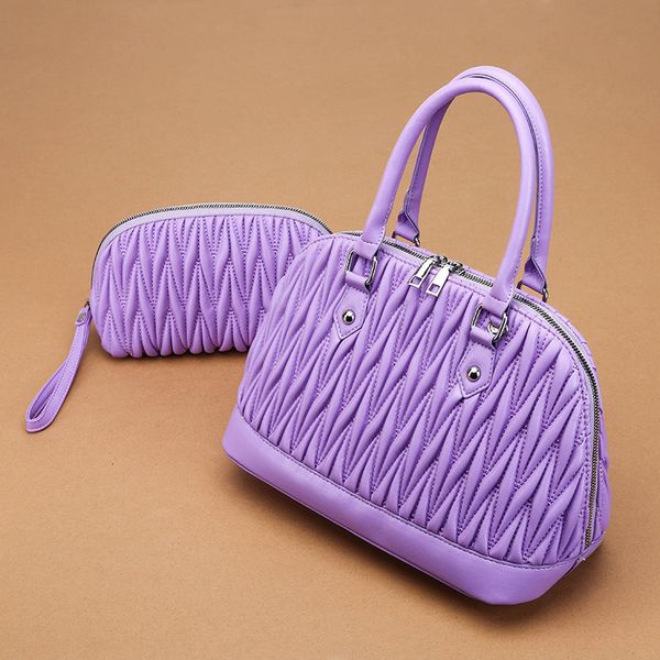 women 2020 new two piece cover mother pleated handbag large capacity shell bag
women 2020 new two piece cover mother pleated handbag large capacity shell bag