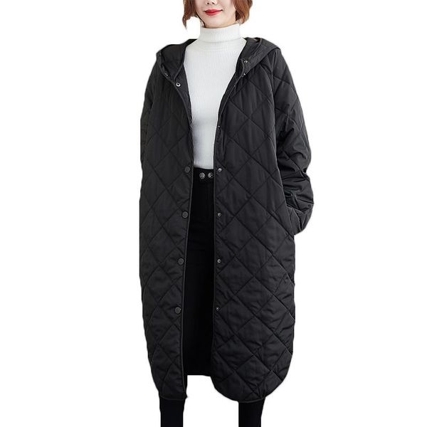 women's down & parkas 2021 autumn winter mid-length cotton padded coat loose large size thickened knee-length hooded trench 114c, Black
women's down & parkas 2021 autumn winter mid-length cotton padded coat loose large size thickened knee-length hooded trench 114c, Black