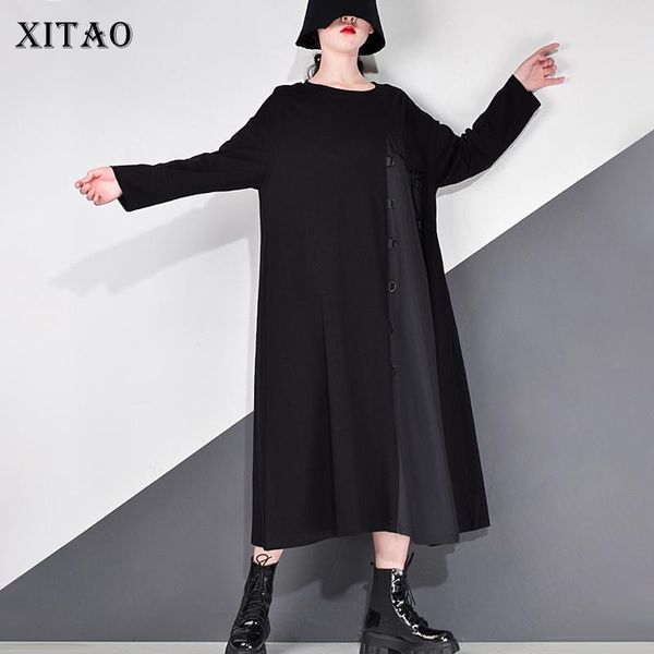 xitao pleated dress fashion patchwork loose pullover 2021 winter full sleeve straight casual style elegant dress zy2122, Black;gray
xitao pleated dress fashion patchwork loose pullover 2021 winter full sleeve straight casual style elegant dress zy2122, Black;gray