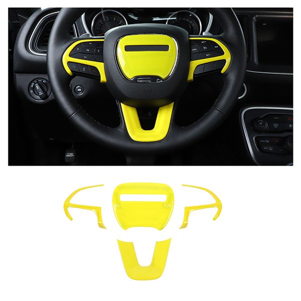 abs car steering wheel cover dcoration accessories yellow for dodge challenger /charger 2015 up interior accessories
abs car steering wheel cover dcoration accessories yellow for dodge challenger /charger 2015 up interior accessories