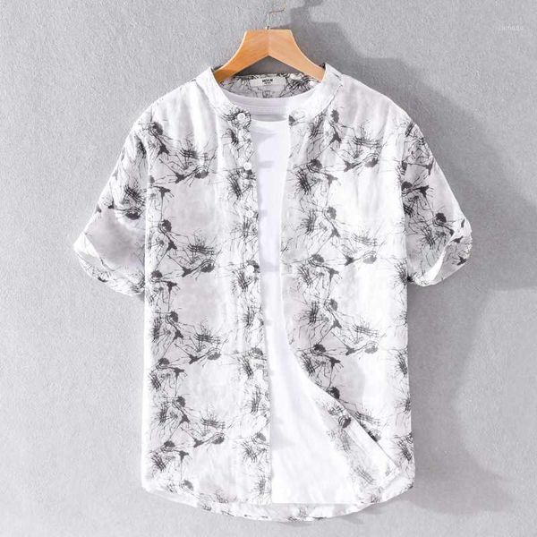2020 summer casual linen short-sleeved shirt men stand collar loose shirts for men fashion breathable shirt mens chemise camisa1, White;black
2020 summer casual linen short-sleeved shirt men stand collar loose shirts for men fashion breathable shirt mens chemise camisa1, White;black