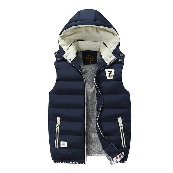 men's vest autumn winter new down vest casual waistcoat men's sleeveless jacket warm overcoats hat detachable plus size 5xl 201120, Black;white
men's vest autumn winter new down vest casual waistcoat men's sleeveless jacket warm overcoats hat detachable plus size 5xl 201120, Black;white