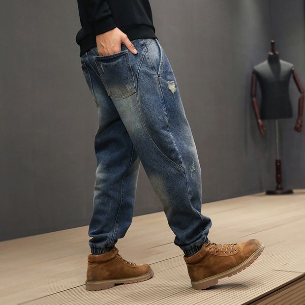 2021 new japanese style fashion men jeans spliced designer denim cargo pants streetwear hip hop joggers velvet warm trousers kv, Blue
2021 new japanese style fashion men jeans spliced designer denim cargo pants streetwear hip hop joggers velvet warm trousers kv, Blue