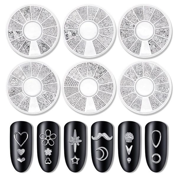 mixed 12 styles silver 3d star moon metal rivet ongles nail art decoration accessories manicure charms nails alloy jewelry studs, Silver;gold
mixed 12 styles silver 3d star moon metal rivet ongles nail art decoration accessories manicure charms nails alloy jewelry studs, Silver;gold