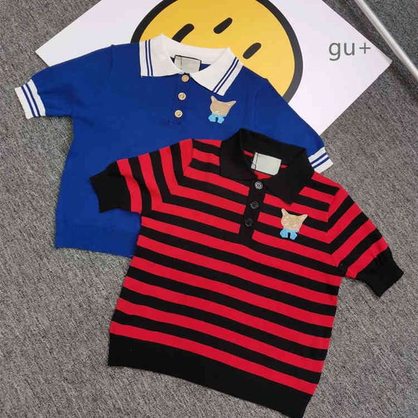 2022 factory wholesale new 21 summer fashion gujia striped kitten embroidery lapel slim short sleeve t-shirt, White
2022 factory wholesale new 21 summer fashion gujia striped kitten embroidery lapel slim short sleeve t-shirt, White
