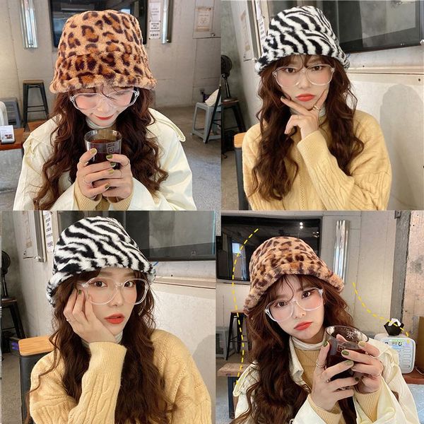 hats, scarves & gloves sets winter ladies bucket hat girl fisherman leopard zebra pattern thick women's cap fur velvet padded bib, Blue;gray
hats, scarves & gloves sets winter ladies bucket hat girl fisherman leopard zebra pattern thick women's cap fur velvet padded bib, Blue;gray