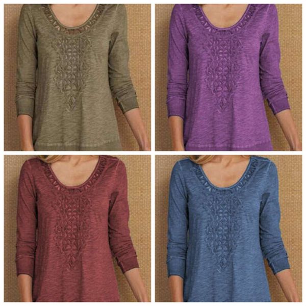 out spring 2019 new crochet hollowed pullover long sleeve t-shirt for women, Black;gray
out spring 2019 new crochet hollowed pullover long sleeve t-shirt for women, Black;gray