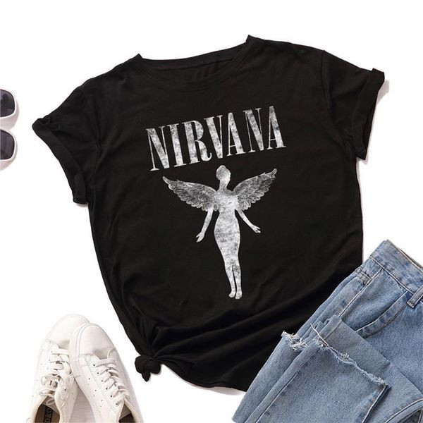 plus size s-5xl new angel print 100%cotton tshirt women shirts o neck short sleeve summer t shirt women t shirt, White
plus size s-5xl new angel print 100%cotton tshirt women shirts o neck short sleeve summer t shirt women t shirt, White
