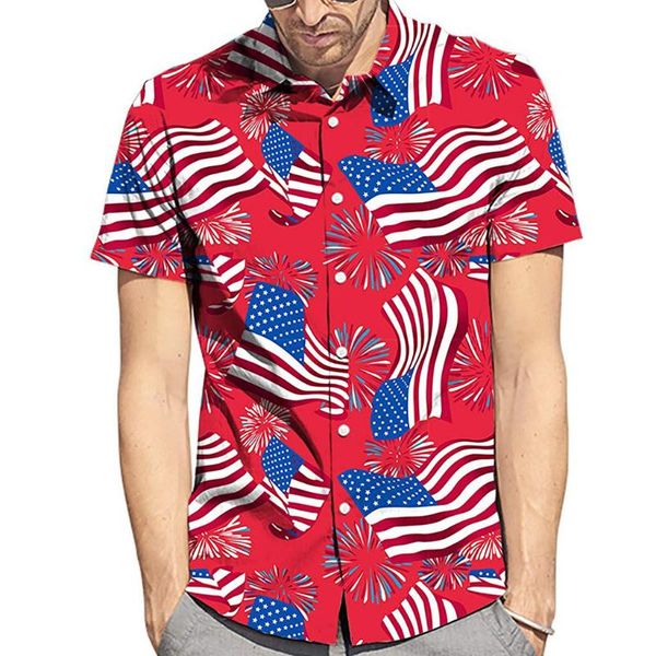 men's casual shirts fashion polyester summer business independence day printed short-sleeved button daily blouse c0330, White;black
men's casual shirts fashion polyester summer business independence day printed short-sleeved button daily blouse c0330, White;black