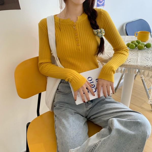 women's sweaters autumn and winter n= long sleeve 2021 female korean button pullover knitting for shirts top, White;black
women's sweaters autumn and winter n= long sleeve 2021 female korean button pullover knitting for shirts top, White;black