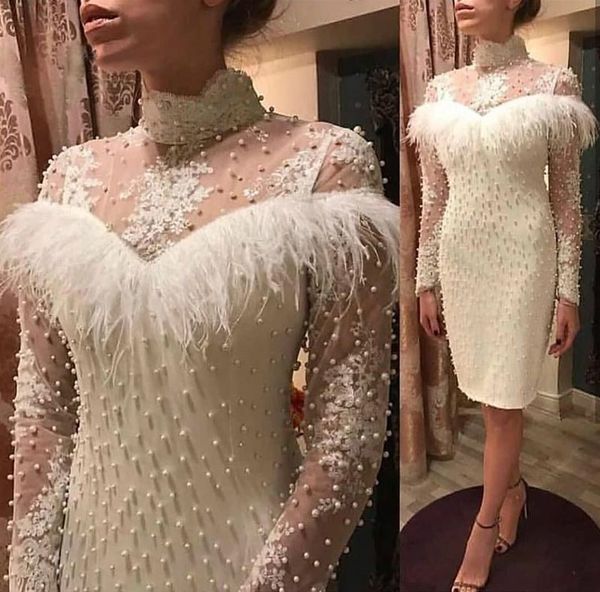 elegant white short mother of the bride dresses high neck long sleeves appliques lace beaded pearls luxury feather wedding guest dress party, Black;red
elegant white short mother of the bride dresses high neck long sleeves appliques lace beaded pearls luxury feather wedding guest dress party, Black;red