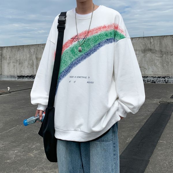 2021 new rainbow printed around the neck lovers loosens more velvet male sweater 7gs1, Black
2021 new rainbow printed around the neck lovers loosens more velvet male sweater 7gs1, Black