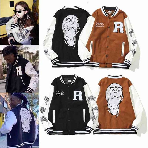 men's jackets designer warm varsity baseball jackets 3d sweatshirt skull men leather jacket uniform letter embroidery long sleeve mens, Black;brown
men's jackets designer warm varsity baseball jackets 3d sweatshirt skull men leather jacket uniform letter embroidery long sleeve mens, Black;brown