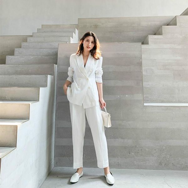 women's suits & blazers elegant oversized women blazer casual simple thin office loose fashion ropa de mujer jacket de50xz, White;black
women's suits & blazers elegant oversized women blazer casual simple thin office loose fashion ropa de mujer jacket de50xz, White;black