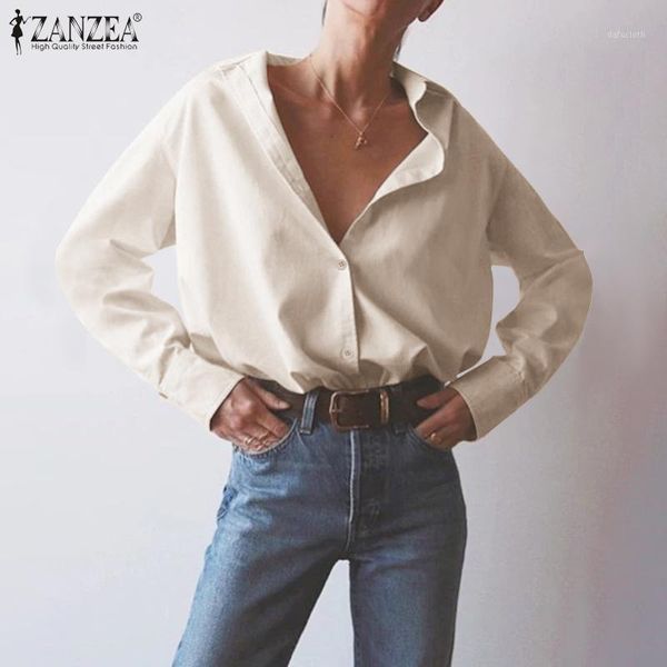 zanzea 2020 spring women and blouses plus size office lady work chic shirt casual long sleeve cotton tunic blusas femininas1, White
zanzea 2020 spring women and blouses plus size office lady work chic shirt casual long sleeve cotton tunic blusas femininas1, White