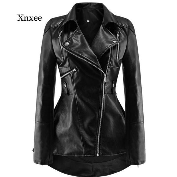 black pu leather motorcycle jacket women autumn fashion outerwear zipper cool slim fitness female goth casual coat, Black;brown
black pu leather motorcycle jacket women autumn fashion outerwear zipper cool slim fitness female goth casual coat, Black;brown