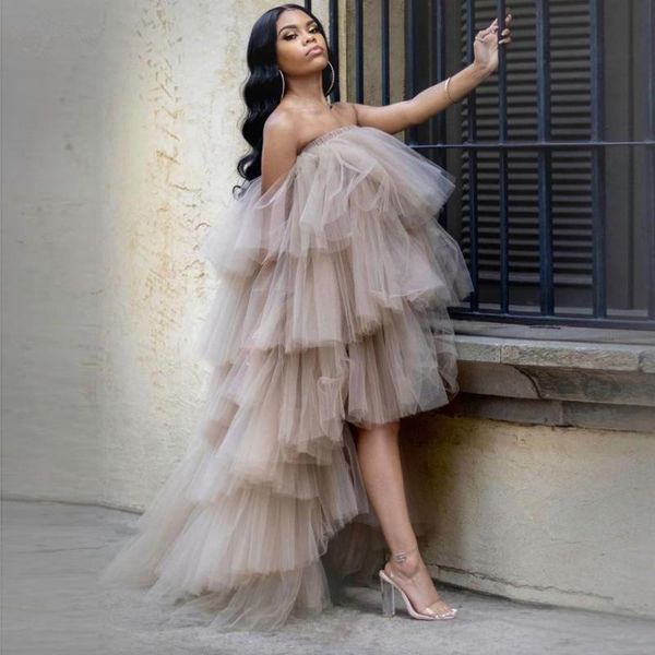 party dresses ruffled tulle dress women puffy hi low night tiered sleeveless long tutu skirt chic po shoot, White;black
party dresses ruffled tulle dress women puffy hi low night tiered sleeveless long tutu skirt chic po shoot, White;black