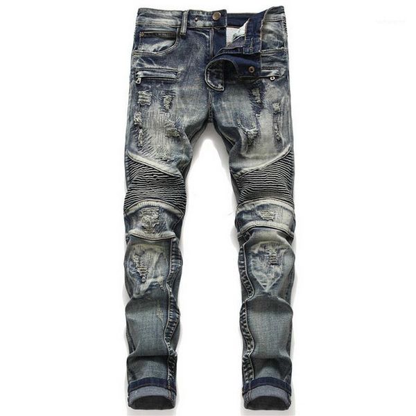 denim designer for men's bike moto jeans stretch straight oversize 28-38 40 42 2020 spring sutumn winter hip hop punk streetwear1, Blue
denim designer for men's bike moto jeans stretch straight oversize 28-38 40 42 2020 spring sutumn winter hip hop punk streetwear1, Blue