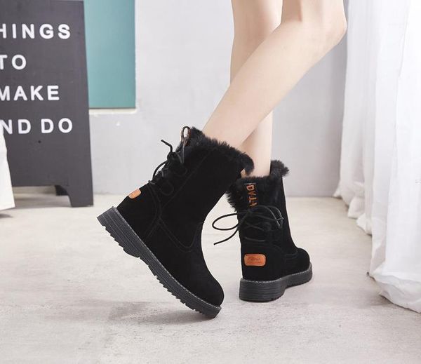 boots snow female winter 2021 fashion fur one british wind short tube cotton shoes plus velvet1, Black
boots snow female winter 2021 fashion fur one british wind short tube cotton shoes plus velvet1, Black