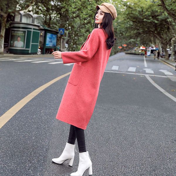 off season tweed middle long 2020 korean new woolen autumn and winter popular women's coat, Black
off season tweed middle long 2020 korean new woolen autumn and winter popular women's coat, Black
