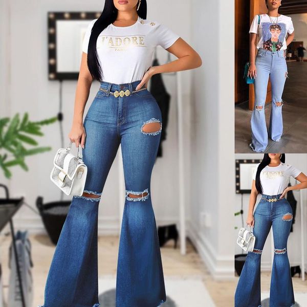 flare-leg jeans women new high waist jeans bell bottom ripped 2020 for women denim skinny mom wide leg pants, Blue
flare-leg jeans women new high waist jeans bell bottom ripped 2020 for women denim skinny mom wide leg pants, Blue