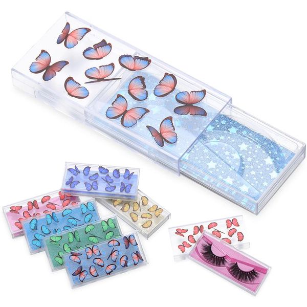 false eyelashes 1pcs clear plastic case with inside tray 3d butterfly design fashion packaging mink hair empty lash boxes
false eyelashes 1pcs clear plastic case with inside tray 3d butterfly design fashion packaging mink hair empty lash boxes